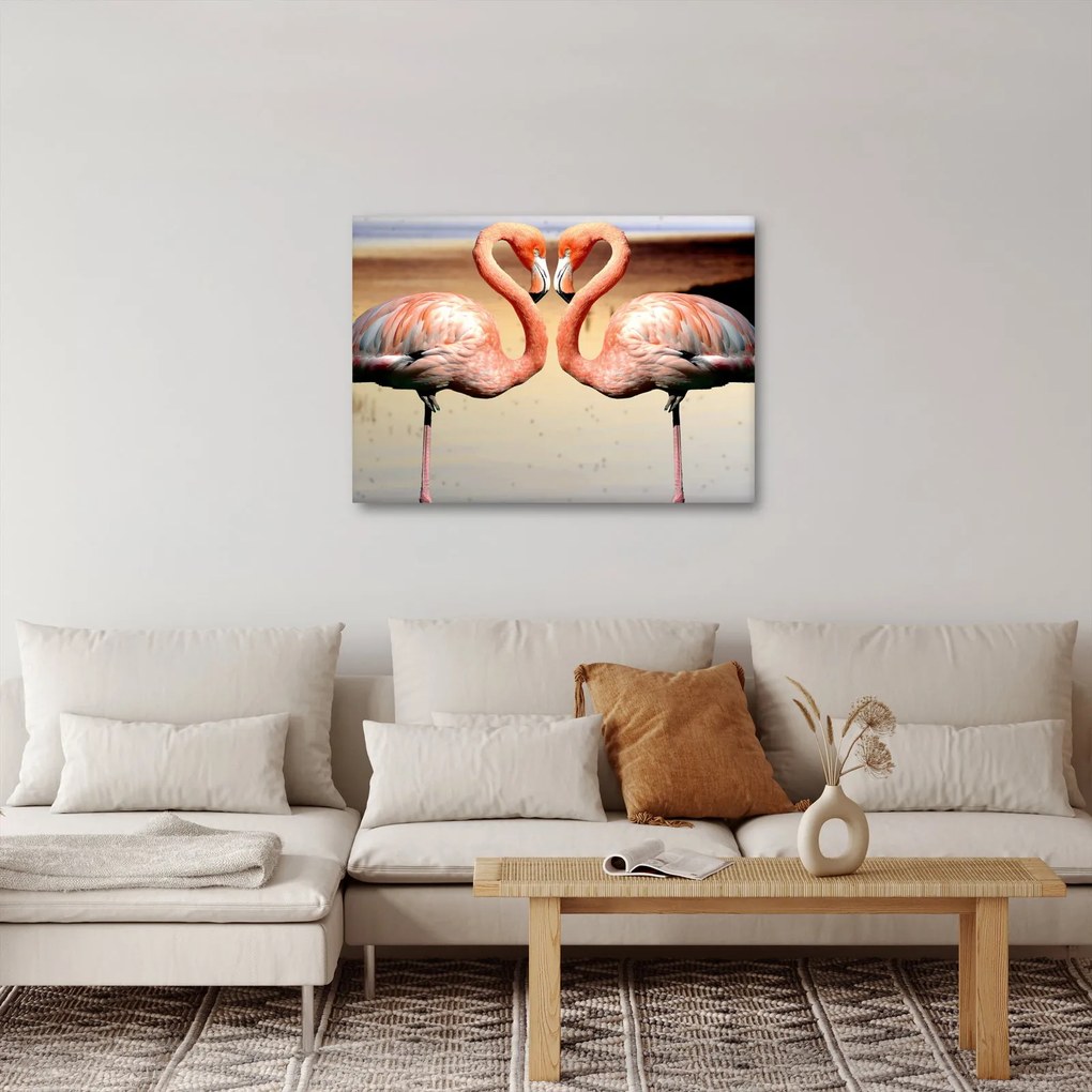 Kép - két flamingó (70x50 cm)
