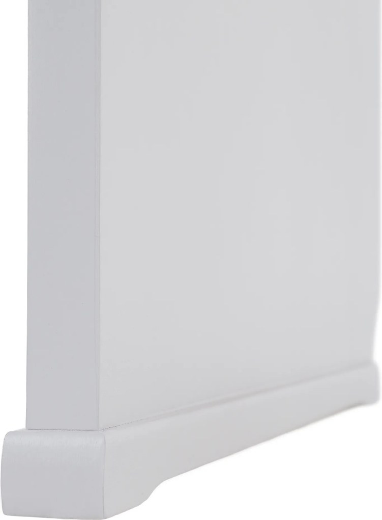 Sarokpad, fa, fehér/sötétszürke, ELODIE X1