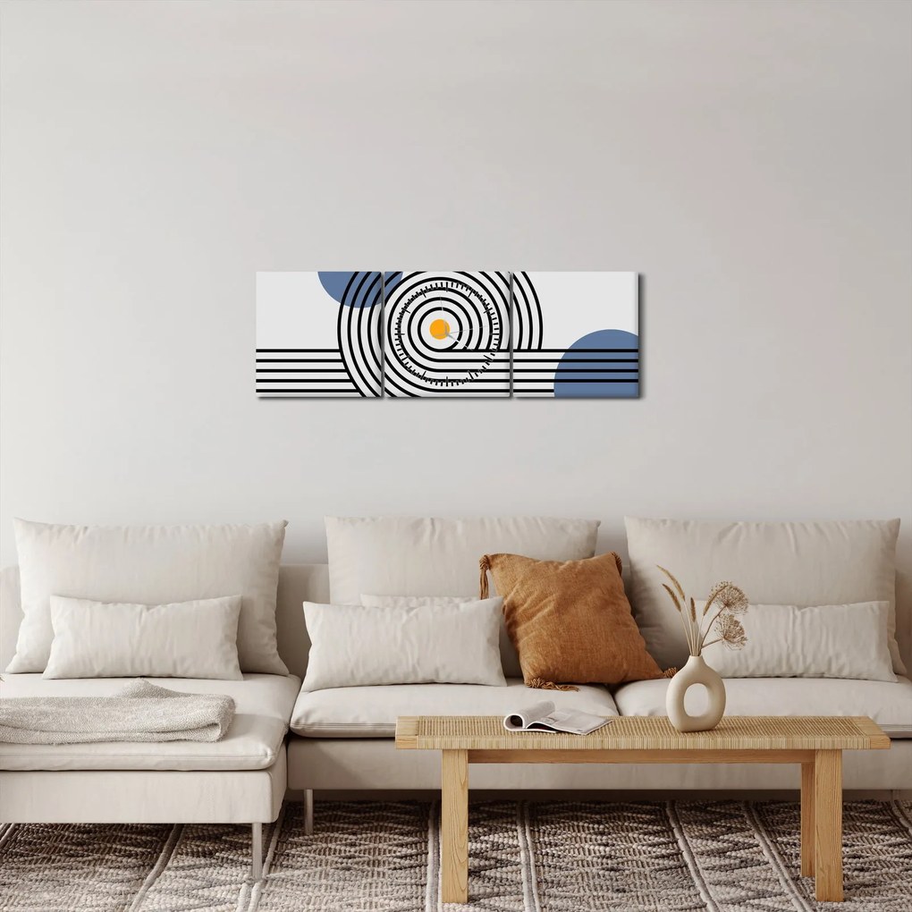 Kép - Minimalista absztrakció N⁰1 (órával) (90x30 cm)