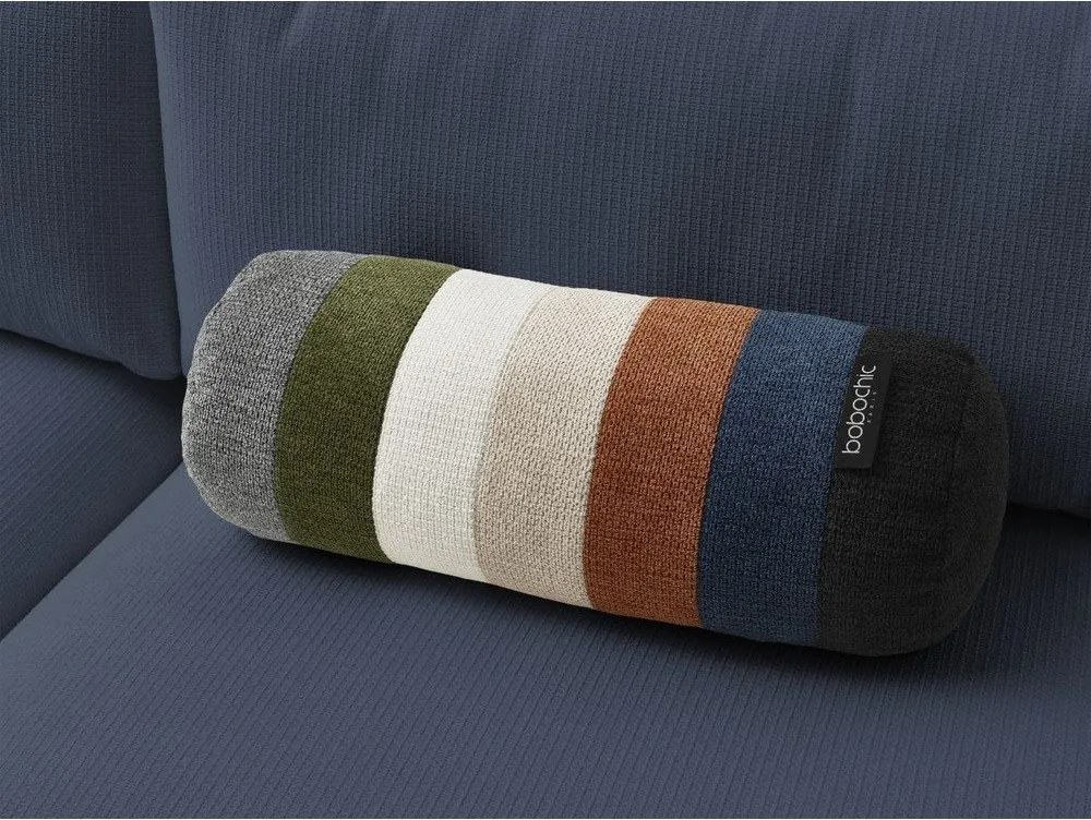 Kék kinyitható-tárolóhelyes kanapé 265 cm Ezechiel – Bobochic Paris