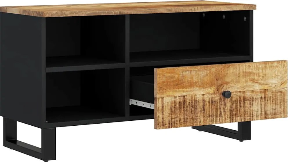 vidaXL tömör mangó- és szerelt fa TV-szekrény 80 x 33 x 46 cm