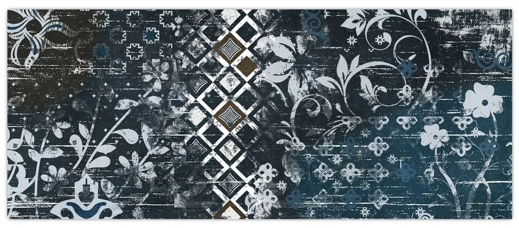 Kép virágos dekorációval (120x50 cm)