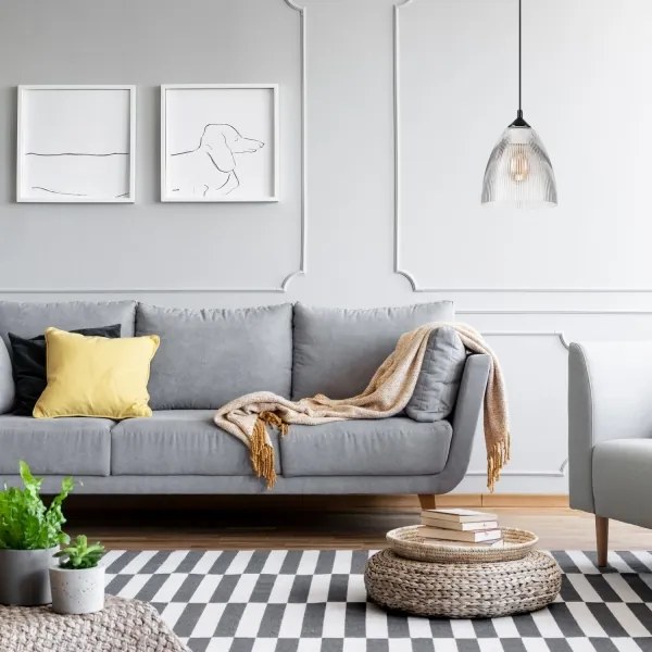 Csillár zsinóron LENA 1xE27/60W/230V