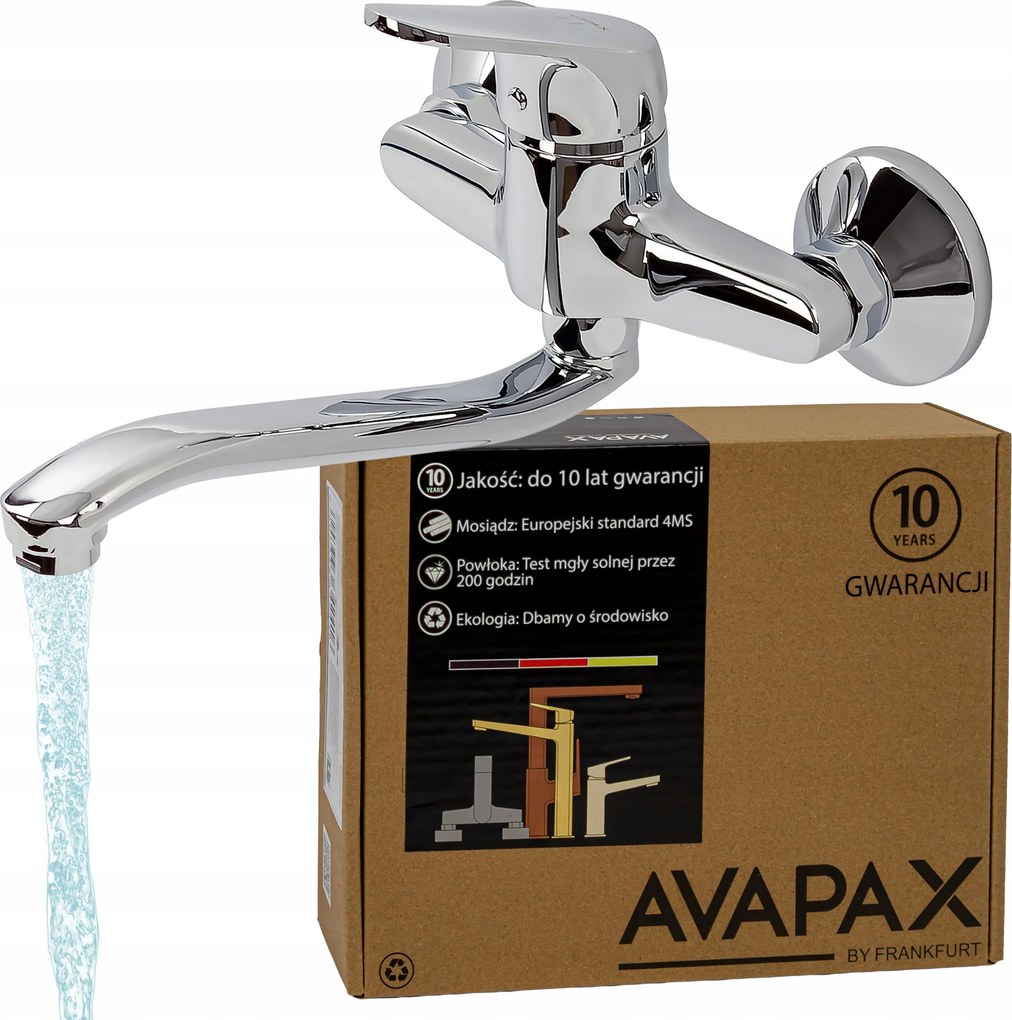 Falra szerelhető csaptelep Eco mosdóhoz szerelvény levegőztetővel Takarékos króm Avapax