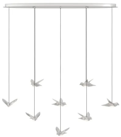 Eglo 390401 - LED Dimmelhető csillár zsinóron PARATEBUENO 8xLED/4,2W/230V króm