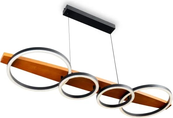 BRILAGI - PLANK kábelen függesztett LED csillár LED/35W/230V 4000K 30x100 cm fa