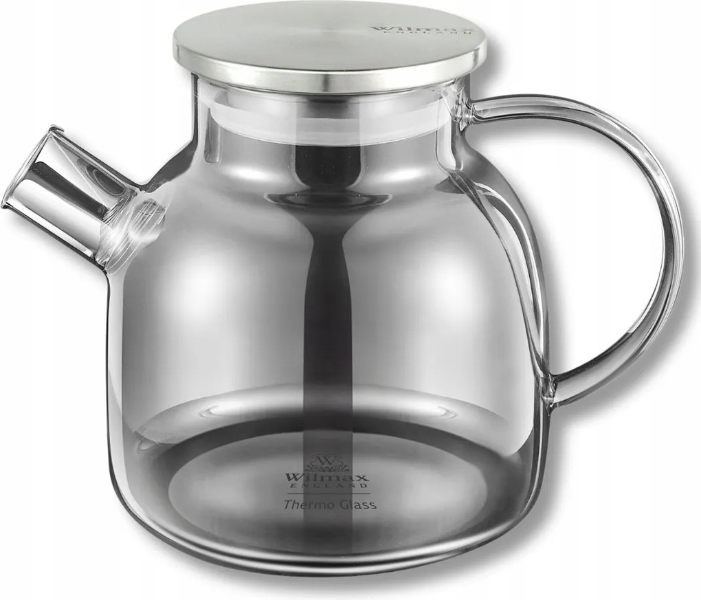 Üveg teáskanna, főzéshez, szűrővel, fedővel, 1,2L Wilmax