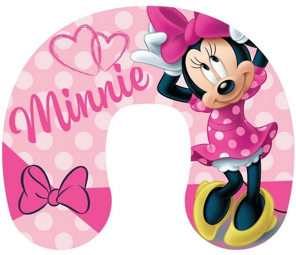 Utazópárna Minnie pink, 40 x 40 cm