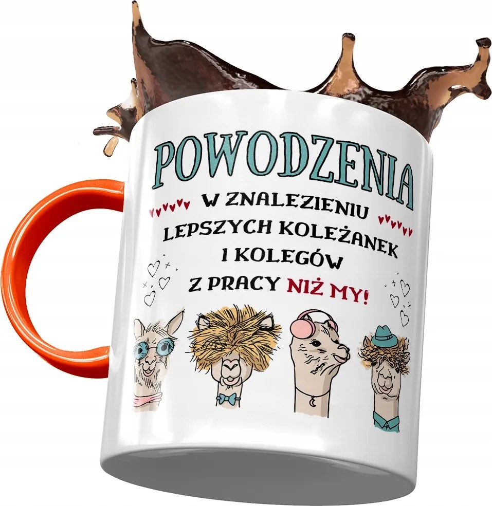 Narancssárga bögre Búcsú a munkából Ajándék Nyomtatott Fotóval