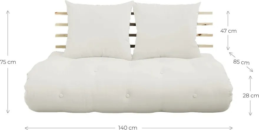 Shin Sano Natural Clear/Creamy variálható kanapé - Karup Design