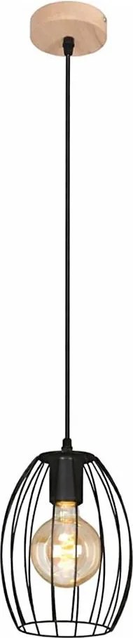 Rúdra szerelt csillár 1xE27/60W/230V fekete