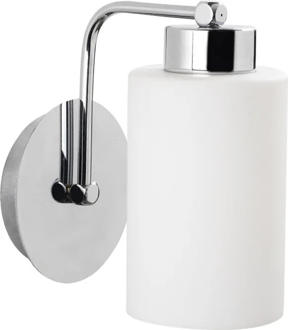 Balcova N-340 ezüst fém és üveg falilámpa