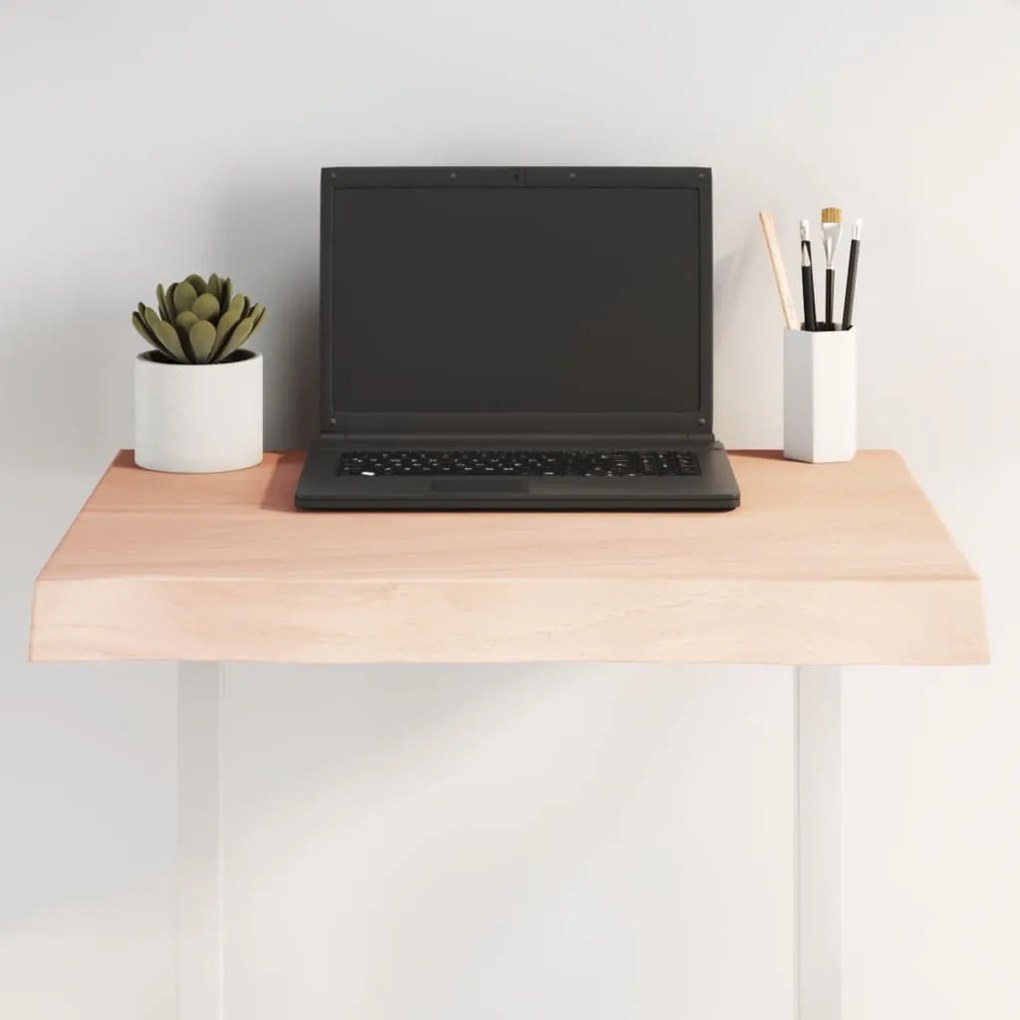asztallap 60x40x(2-6) cm kezeletlen tömör fa élőszegélyes