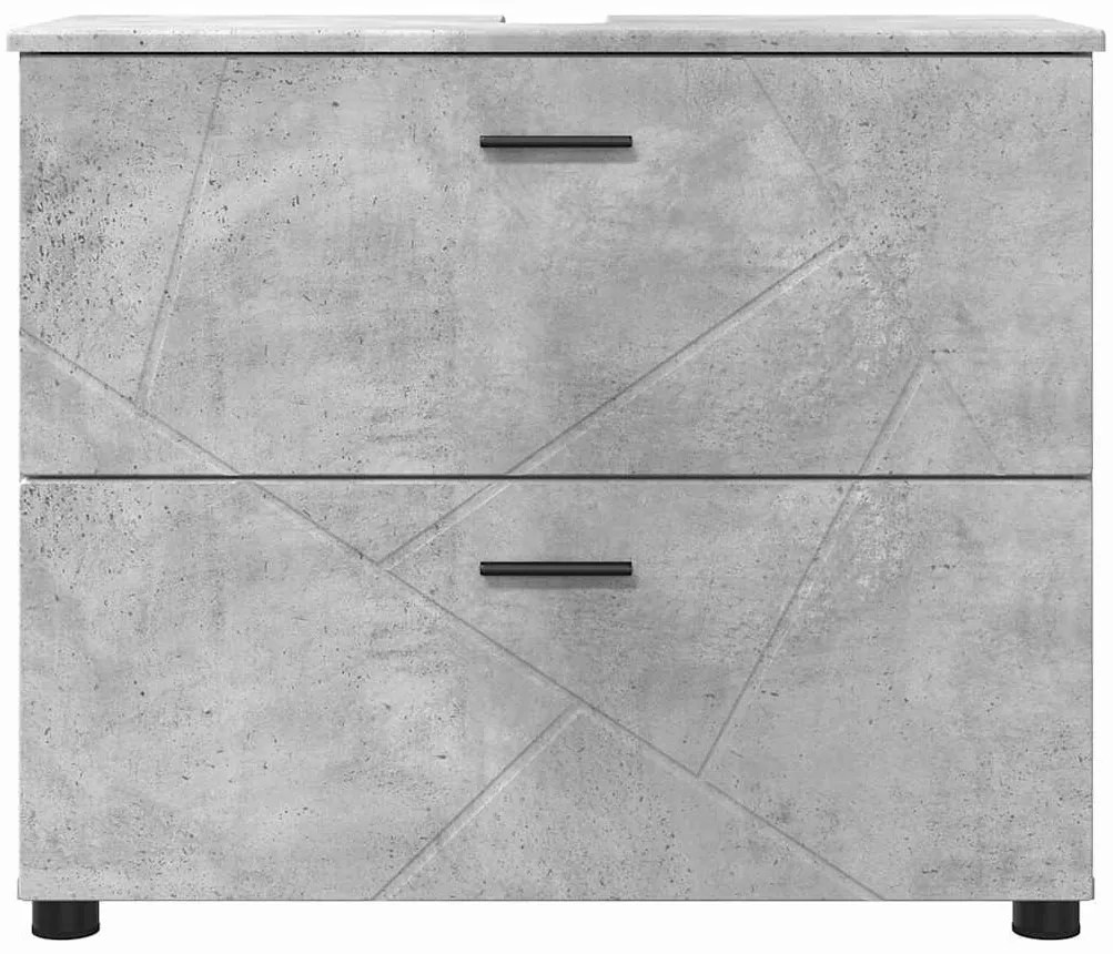 Fürdőszoba Székény Beton szürke 76.5 x 35 x 64 cm Faanyag
