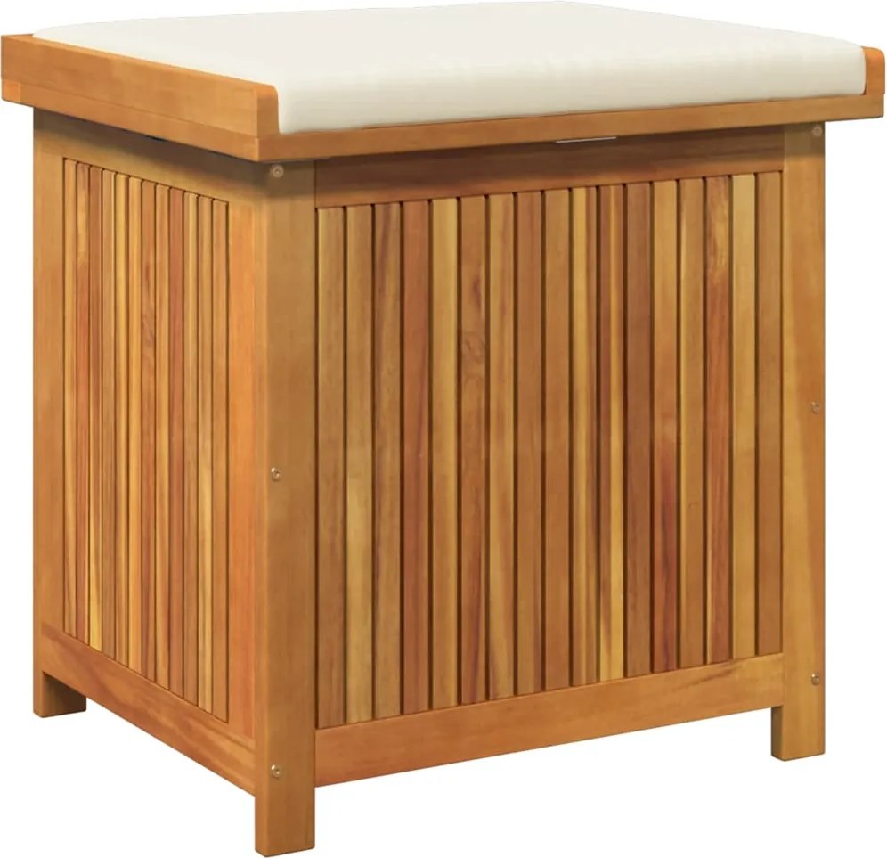 vidaXL tömör akácfa kültéri párnatartó láda 60x50x61 cm