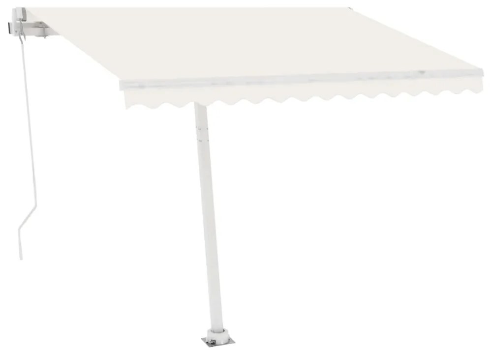 fehér vas napellenzőrúdszett 300 x 245 cm