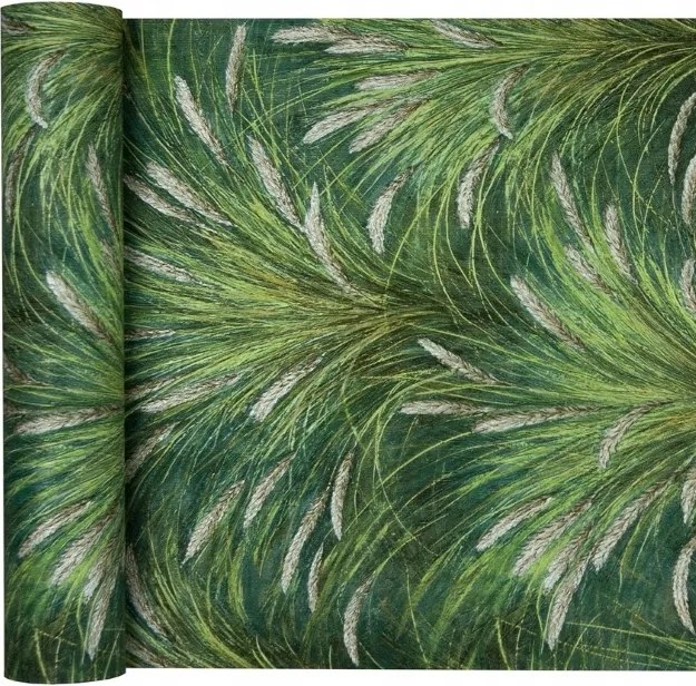 Fali tapéta Zöld Fű tollak