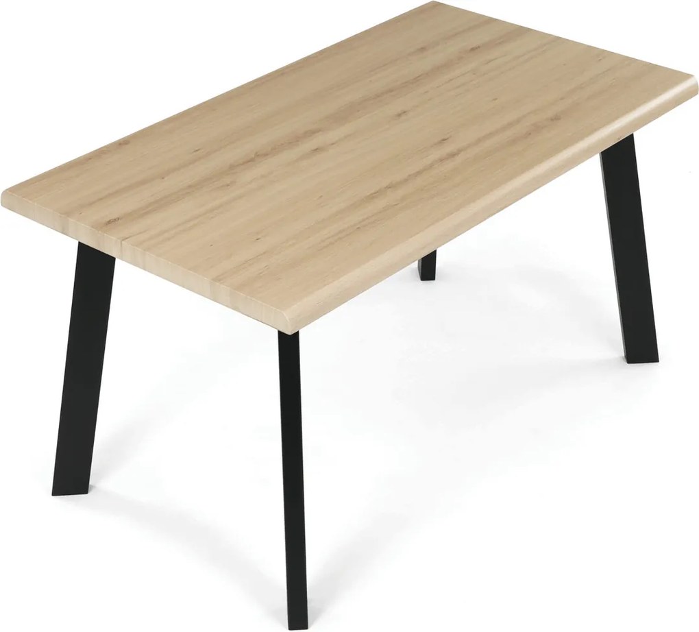 Étkezőasztal 140 × 80 cm MDF vad tölgy HT-F4514 OAK