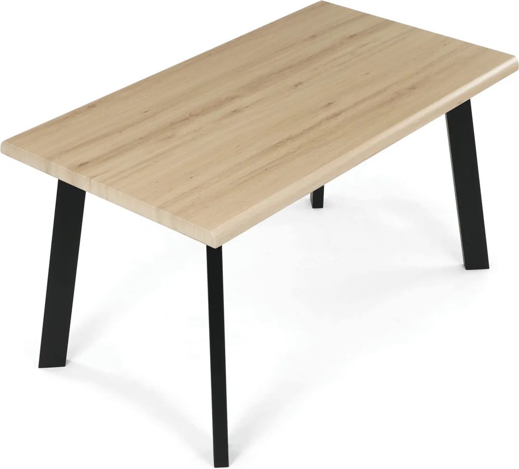 Jídelní stůl 140x80cm, mdf, divoký dub, HT-F4514 OAK