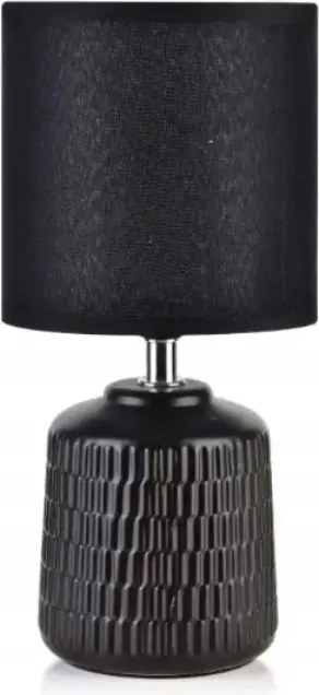 Leti asztali lámpa, fekete, 29 cm magas Mondex