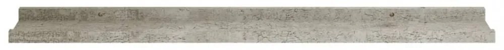 2 db betonszürke fali polc 80 x 9 x 3 cm