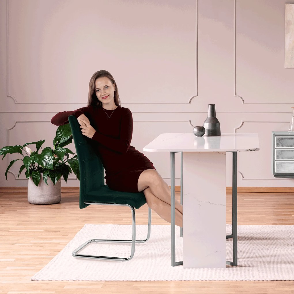 Étkezőszék Canary NEW (smaragd + fényes varrás). 1028862
