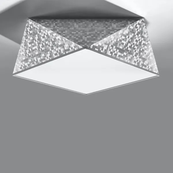 Mennyezeti lámpa HEXA 2xE27/60W/230V ezüst