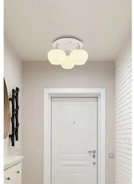 Globo 15548-3DW - Felületre szerelhető csillár MAXY 3xE27/40W/230V fehér