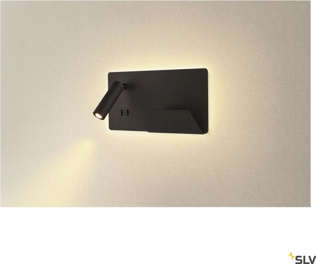SLV SOMNILA 1003456 Fali lámpa 1x15W/LED 3000K 490LM