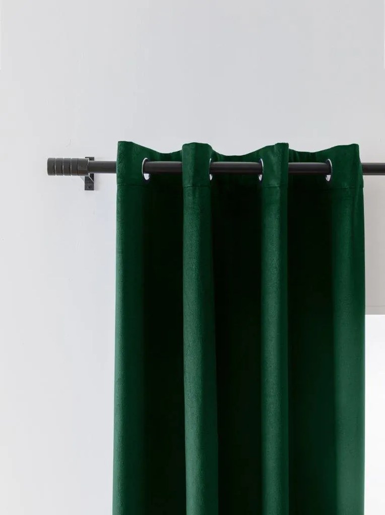 VELVET sötétzöld sötétítő függöny 140x250 cm