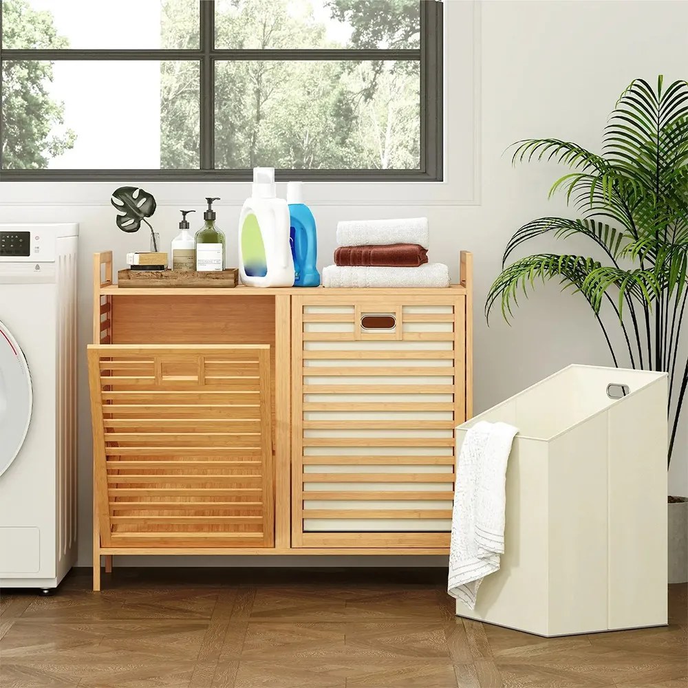 75 literes szennyestartó szekrény 2 kivehető rekesszel