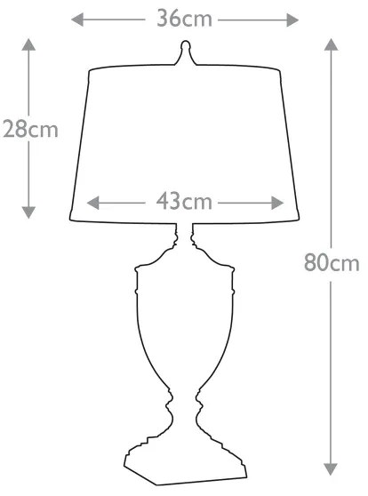 Quoizel QZ-DENNISON-PN - Asztali lámpa DENNISON 1xE27/60W/230V fényezett króm