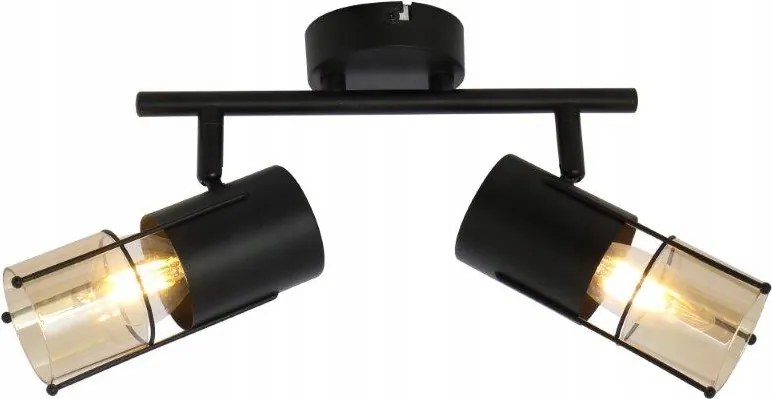 Scottie fali lámpa fekete 2 izzós