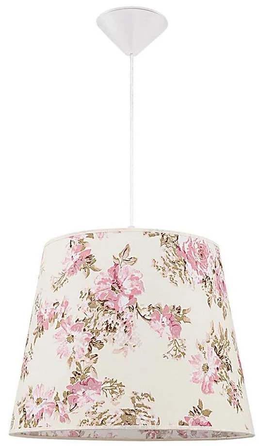 Duolla - Csillár zsinóron VIOLIN 1xE27/40W/230V átm. 38 cm rózsa