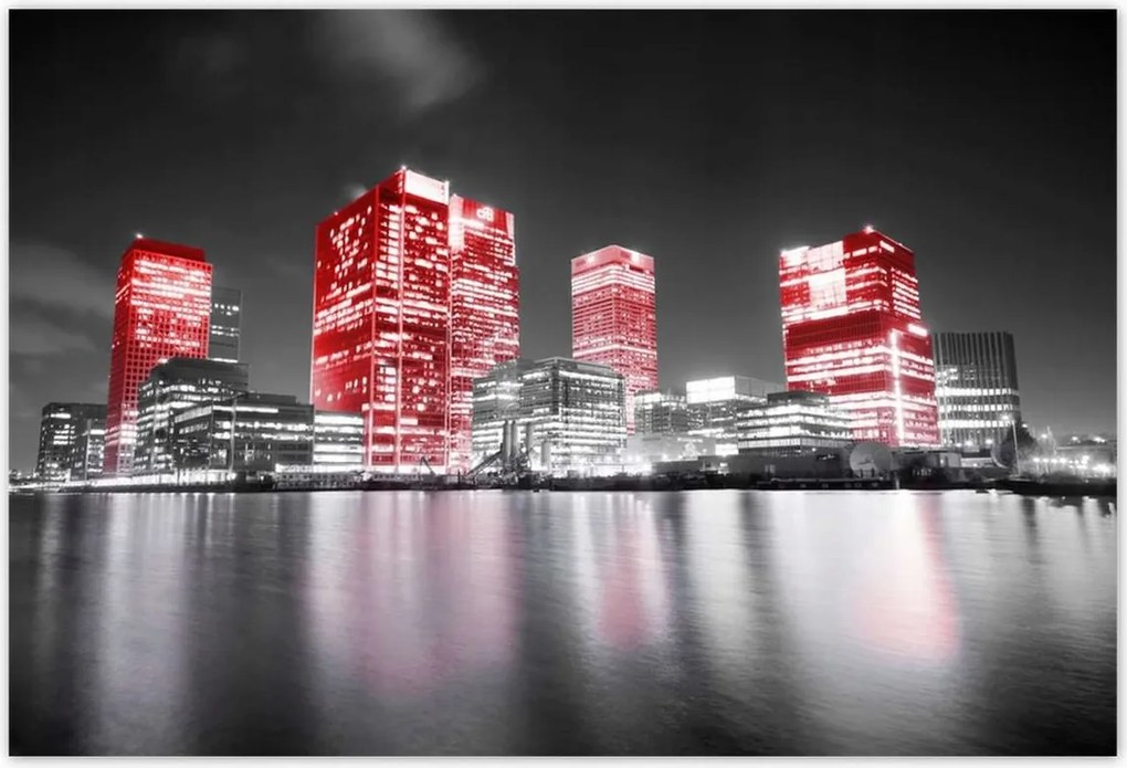 Poszterek 200x135 Piros felhőkarcolók