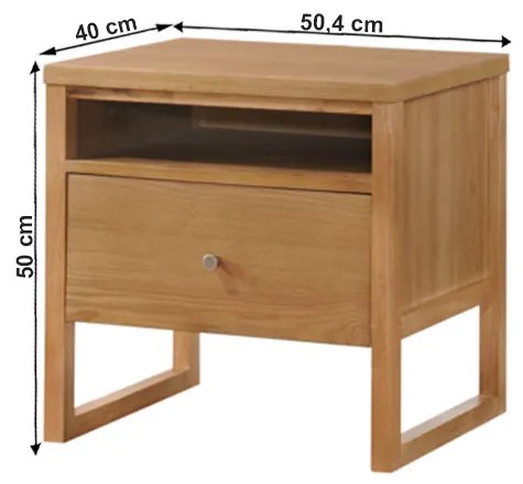 AKCIÓ Éjjeliszekrény tölgy dekor IRISUN II. osztály