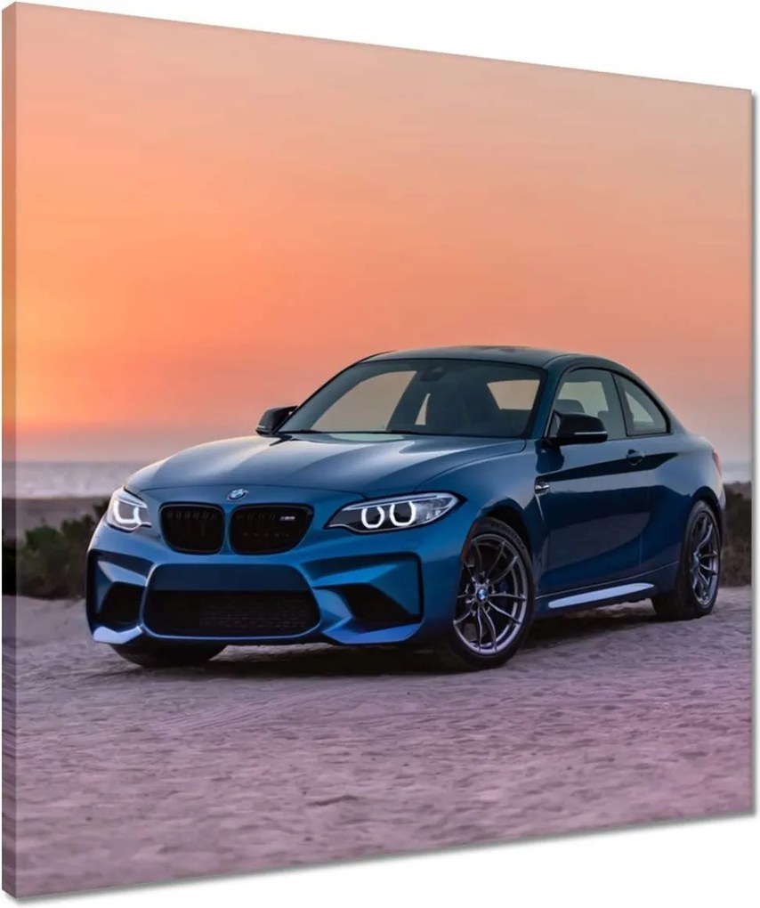Vászonkép 50x50 Tájkép Bmw Naplemente