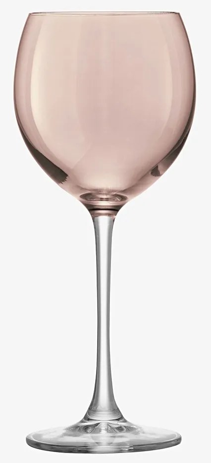 Sklenice na víno Polka, 400 ml, metalická, set 4 ks - LSA International