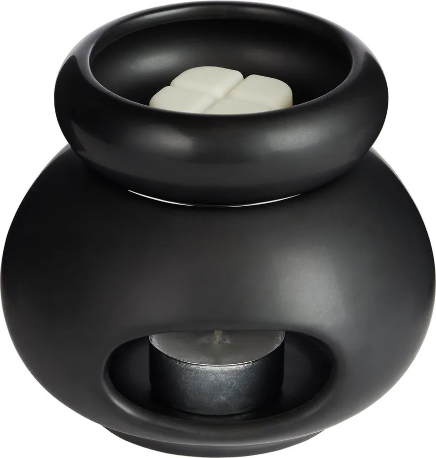 AMBIANCE porcelán aromalámpa, fekete