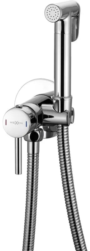 Mexen Elba falba épített bidécsaptelep pontkészlettel, króm - 7599250-00