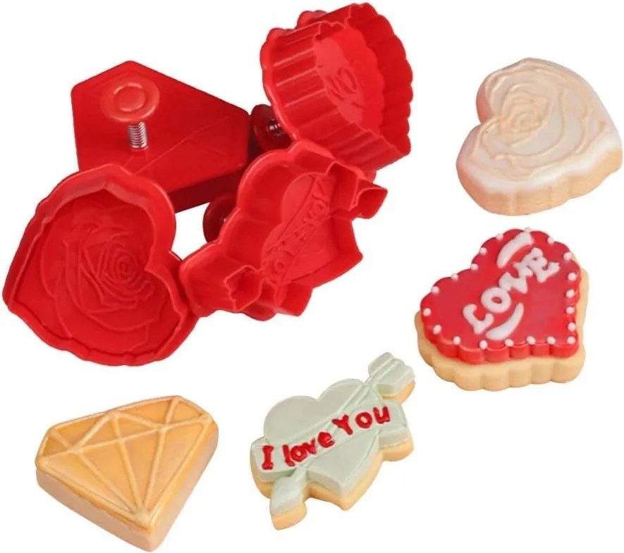 Foremka Szilikon Légkockához, Pralinéhoz, Sütihez Szeretet (love)