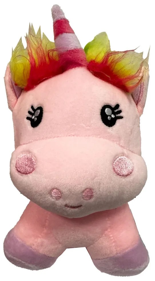 Unikornis Pink plüss figura 16 cm