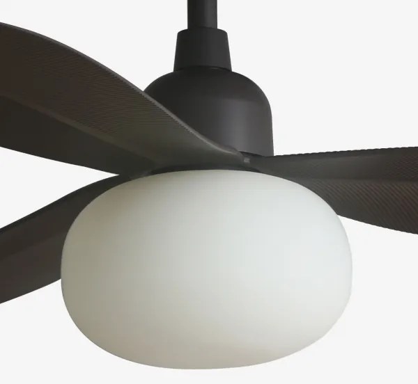 FARO 34301-11L - PALMA mennyezeti ventilátor 1xE27/15W/230V barna átm. 129 cm IP44 + távirányító