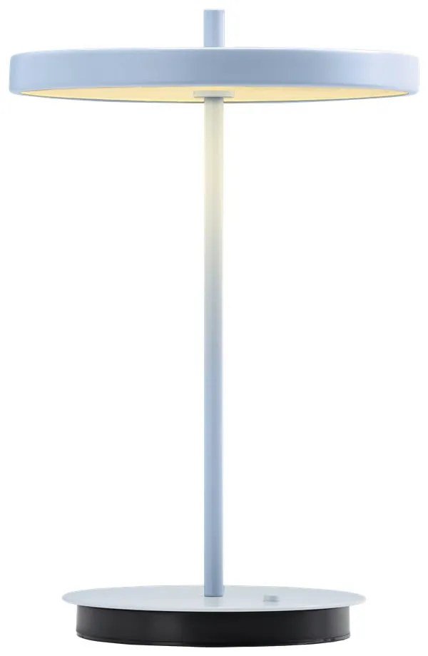 Világoskék fém LED asztali lámpa fém búrával (magasság 31 cm) Asteria Move – UMAGE
