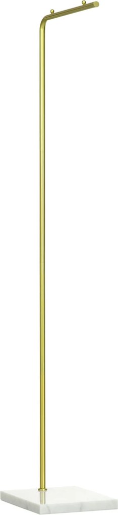 HOMCOM 1.52m Ruhafogó Fém Kerettel, Márvány Alappal, Szabadon Álló Kabátállvány Sapkák, Kabátok és Táskák Részére, Előszobába, Hálószobába, Előszobaké