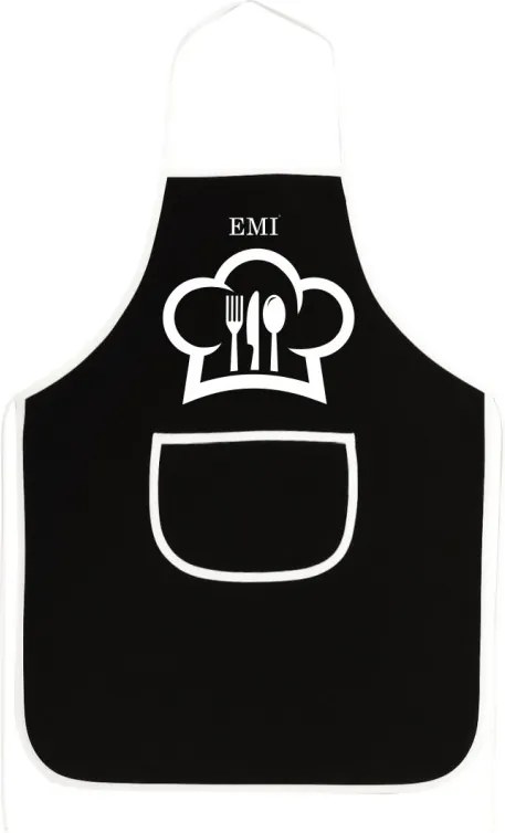 EMI Chef konyhai kötény, Fekete