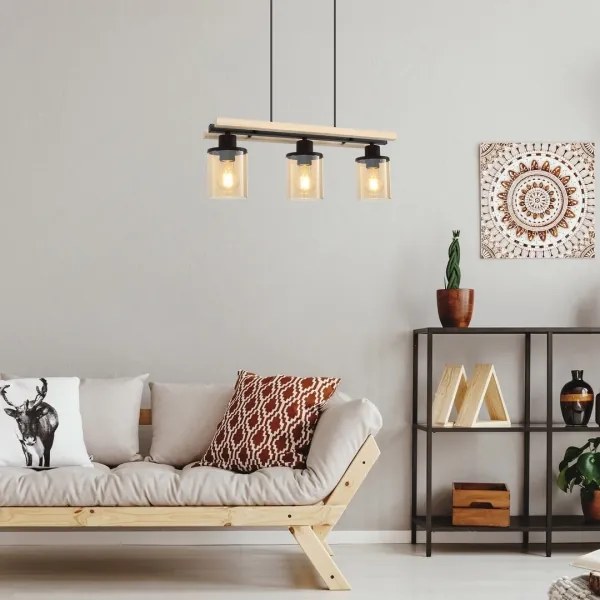 Rabalux 72083 - NIYLAH 3xE27/25W/230V függeszték kábellel