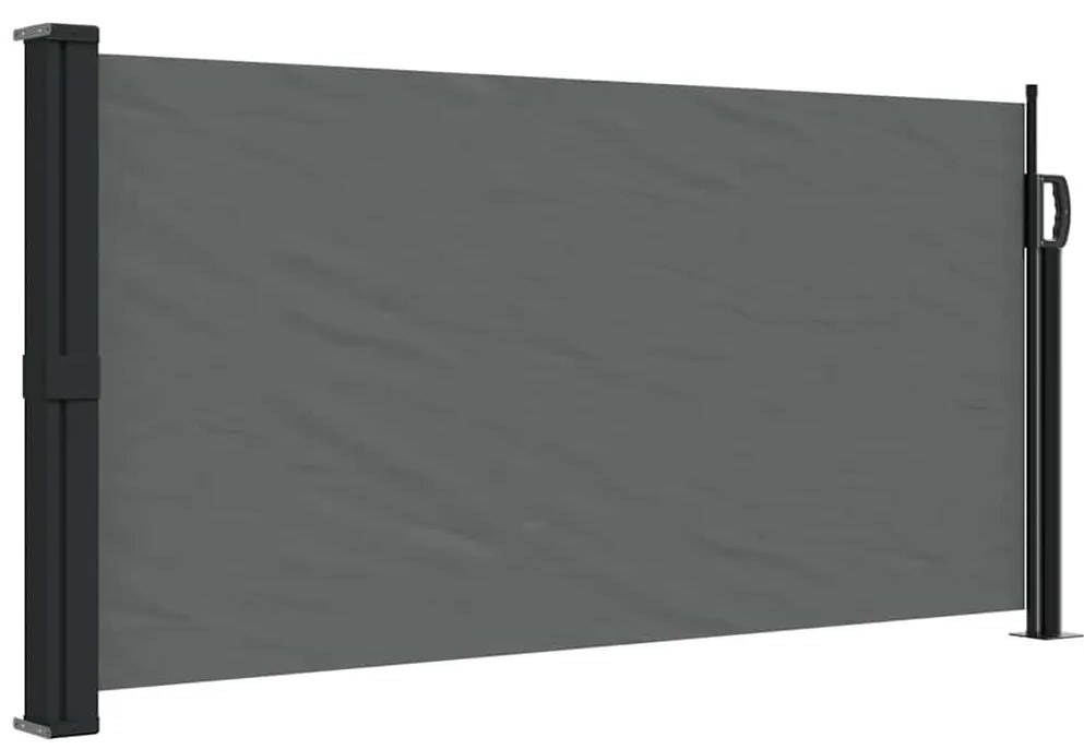 antracitszürke behúzható oldalsó napellenző 100 x 300 cm