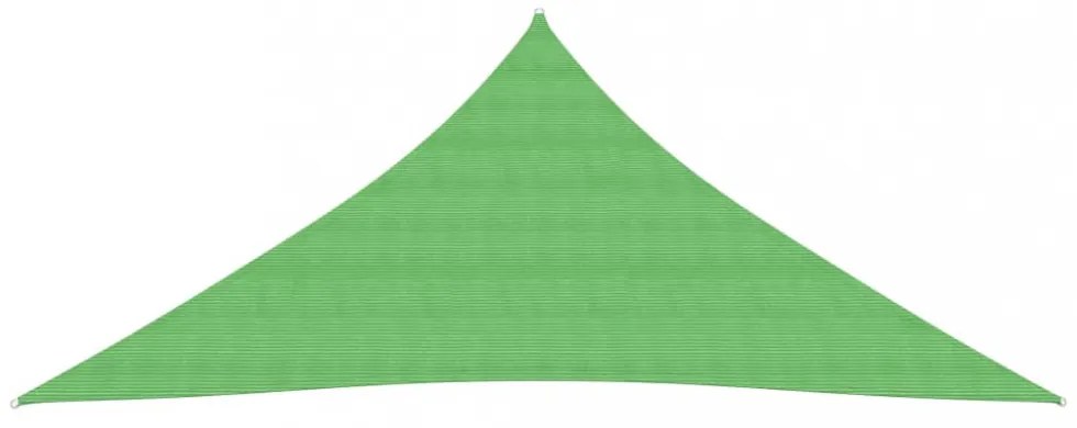 világoszöld HDPE napvitorla 160 g/m² 4,5 x 4,5 x 4,5 m