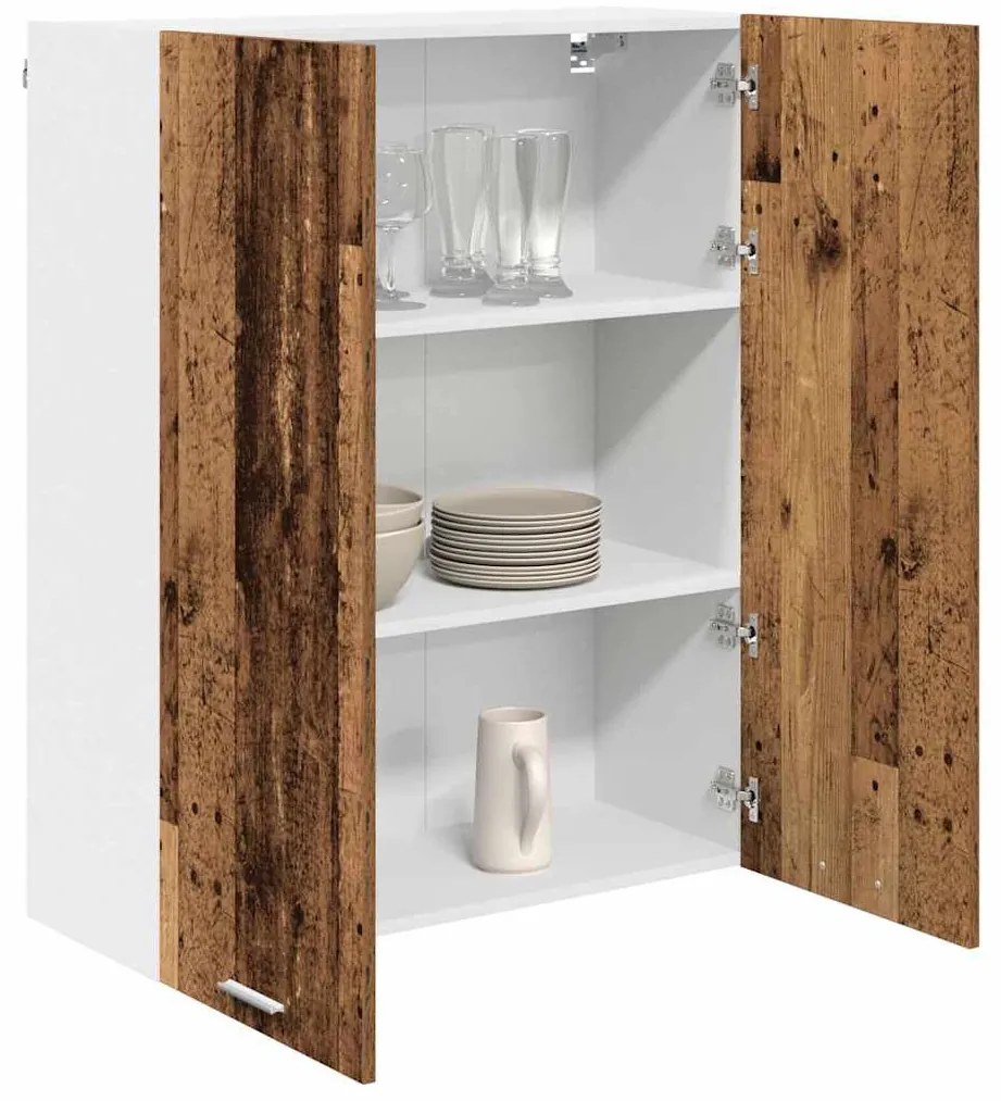 Függő szekrény polcokkal Riga Öreg fa 80 x 31 x 100 cm Faanyag